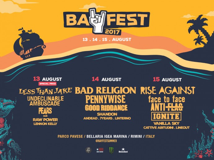 Bay Fest 2017: si aggiungono Pears e Good Riddance , cambio data per Face to Face
